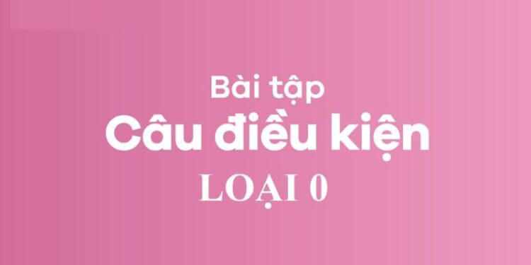 Bài tập câu điều kiện loại 0: Hiểu rõ cấu trúc và cách ứng dụng