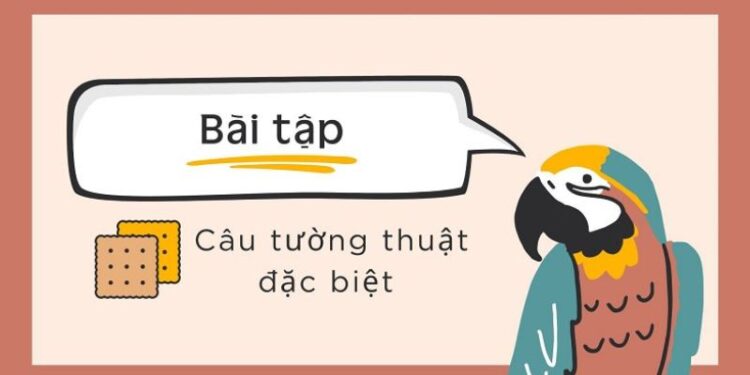 Hướng dẫn bài tập câu tường thuật dạng đặc biệt trong tiếng Anh