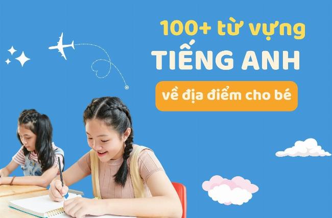Gia đình lớp 4 đang sử dụng từ mới tiếng Anh về địa điểm khi đi tham quan công viên