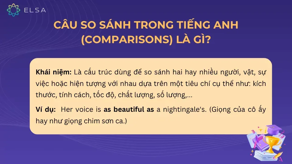 Khái niệm câu so sánh trong tiếng Anh