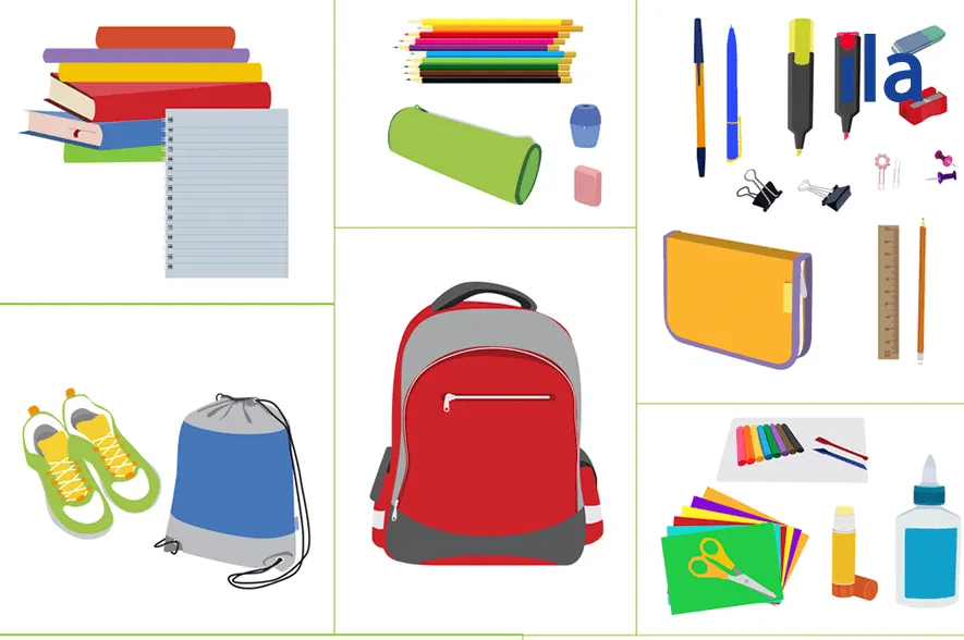 Bài tập chọn dụng cụ học tập bỏ vào ba lô