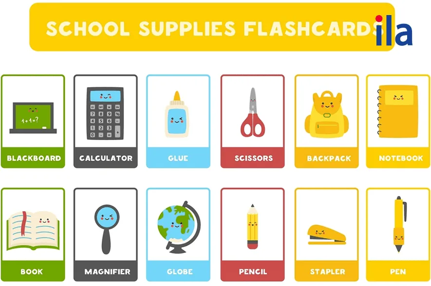 Các từ vựng về đồ dùng học tập tiếng Anh cơ bản thường gặp