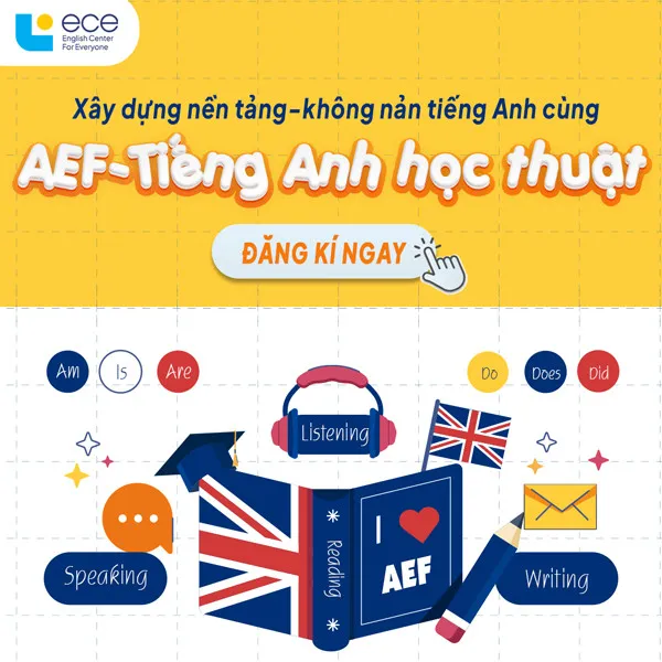 Sơ đồ lộ trình khóa học tiếng Anh học thuật tại ECE English