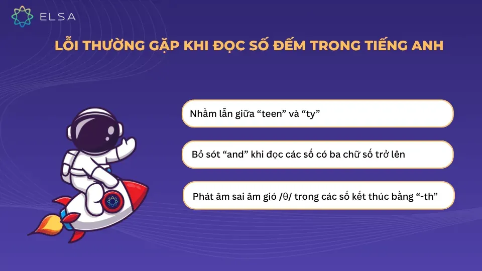 Các lỗi thường gặp khi đọc số đếm trong tiếng Anh