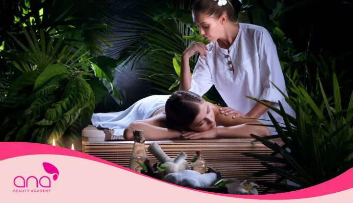 Không gian Spa gội đầu dưỡng sinh thiết kế gần gũi thiên nhiên