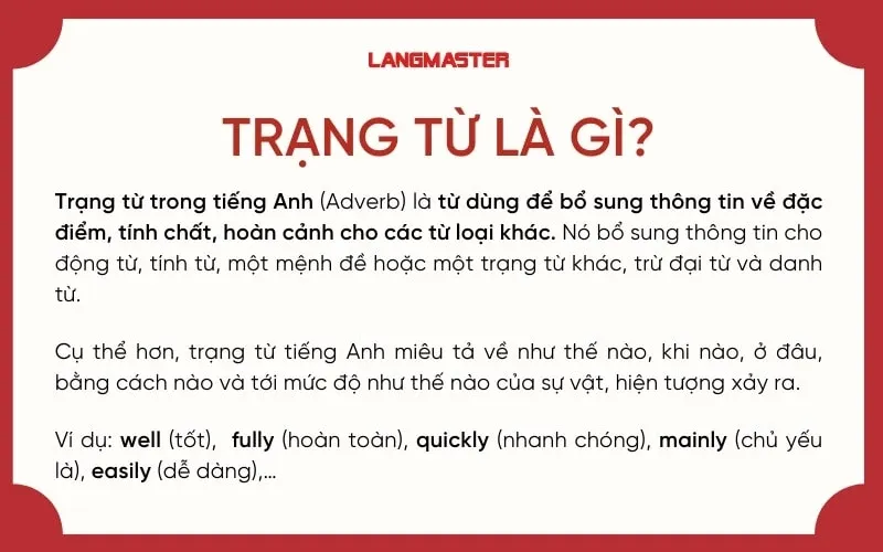 Trạng Từ Trong Tiếng Anh: Tổng Hợp Kiến Thức Từ A-Z & Bài Tập Áp Dụng