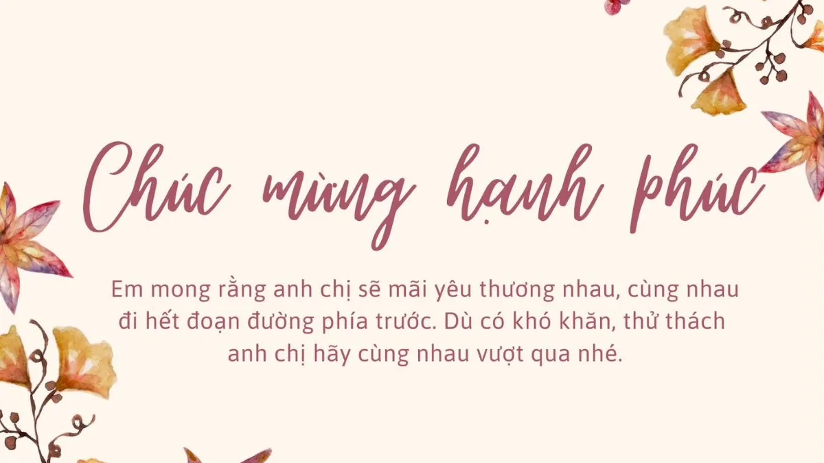 Nhóm bạn chúc mừng kỷ niệm ngày cưới vui vẻ