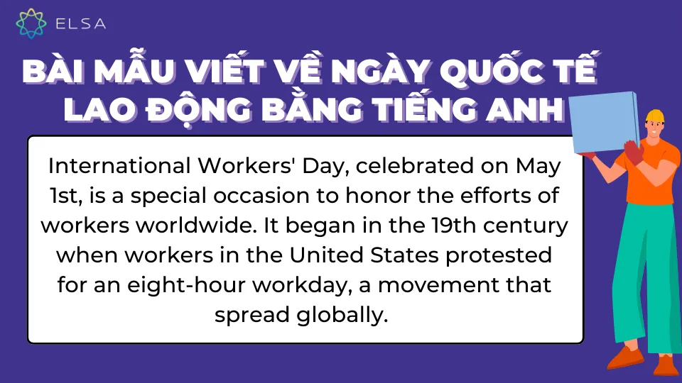 Đoạn văn mẫu tiếng Anh viết về ý nghĩa ngày Quốc tế Lao động