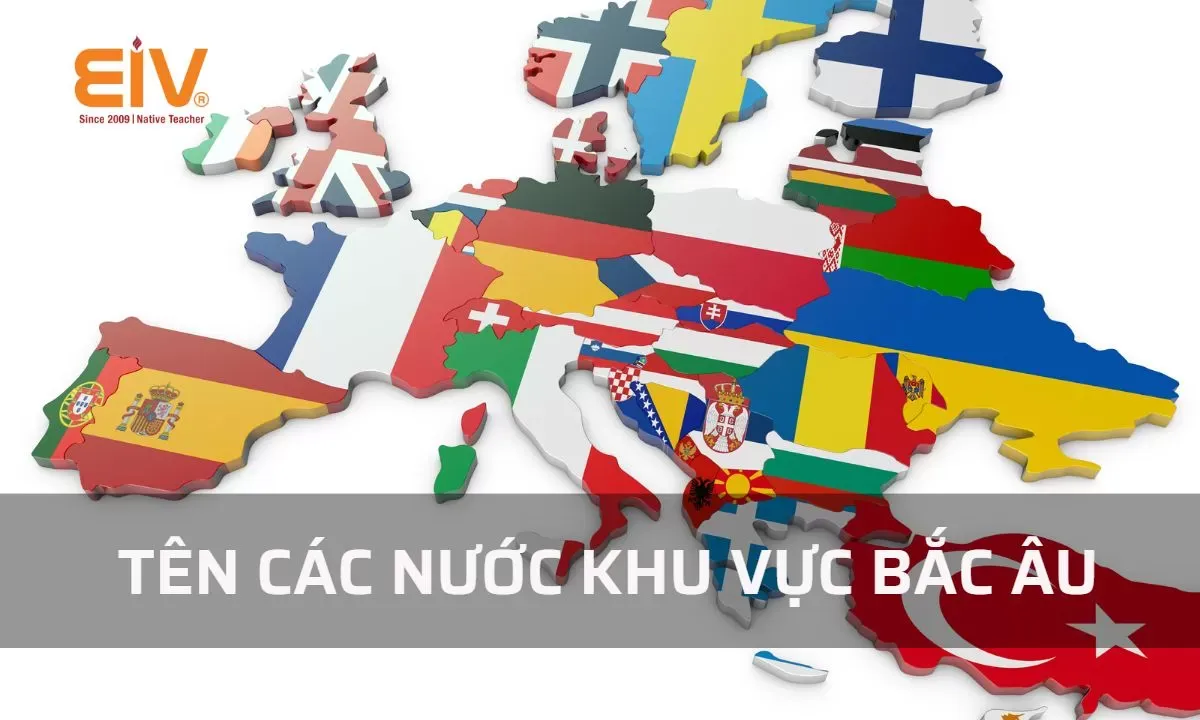 Bản đồ các nước khu vực Bắc Âu