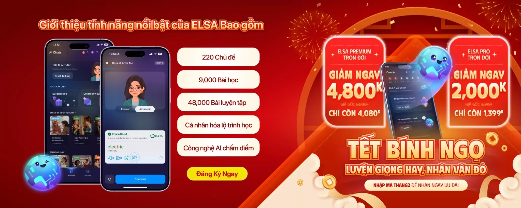 Banner quảng cáo chương trình học tiếng Anh Elsa Speak