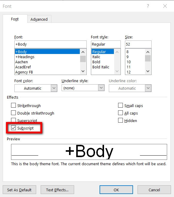 Cách viết số mũ trong Word (7)