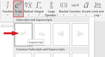 Cách viết số mũ trong Word (9)