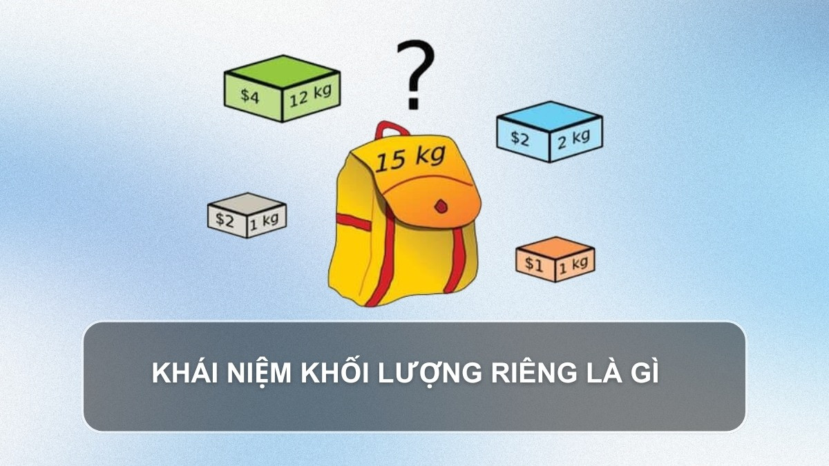 Công thức tính khối lượng riêng