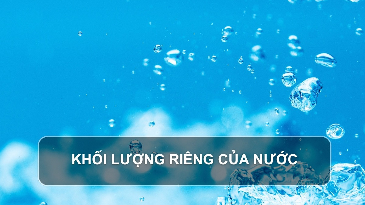 Công thức tính khối lượng riêng của một chất