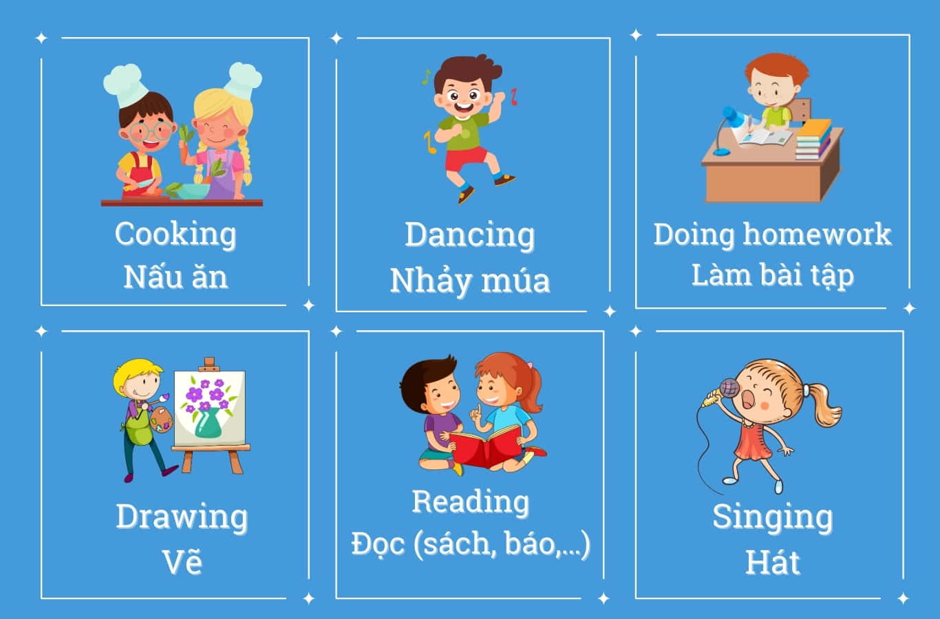 Từ vựng tiếng Anh lớp 3 Unit 18