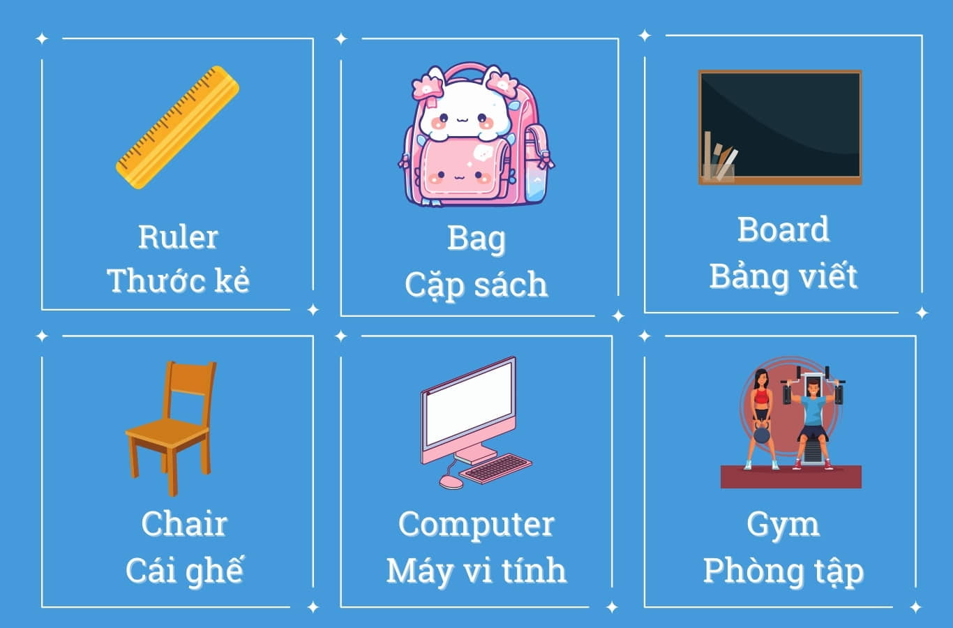 Từ vựng tiếng Anh lớp 3 Unit 7