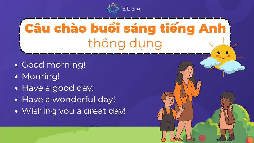 Một số câu chào buổi sáng tiếng Anh thông dụng sử dụng trong nhiều tình huống khác nhau