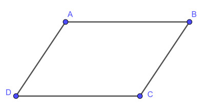Ví dụ về hình thang có cạnh bên bằng nhau nhưng không phải hình thang cân