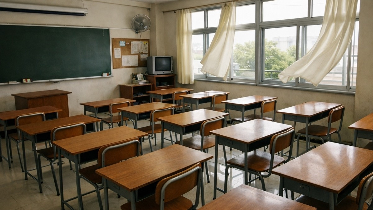 Bức tường trang trí trong lớp học