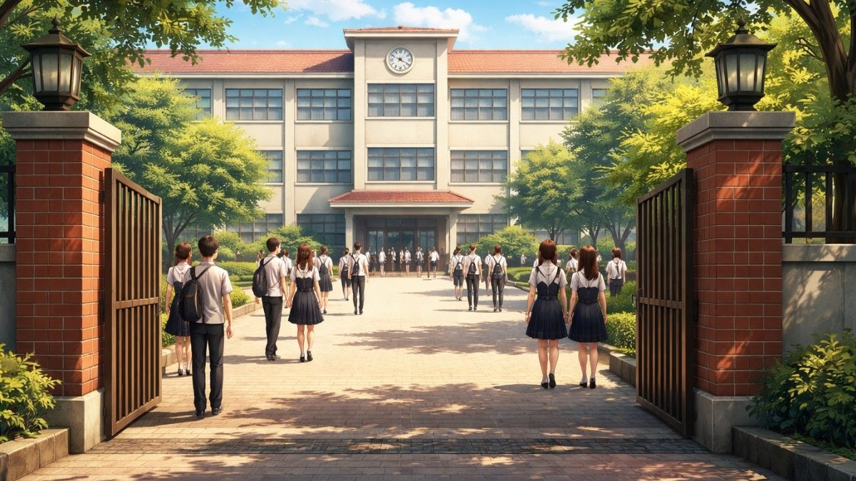 Ngôi trường hoạt hình với nhiều chi tiết sinh động