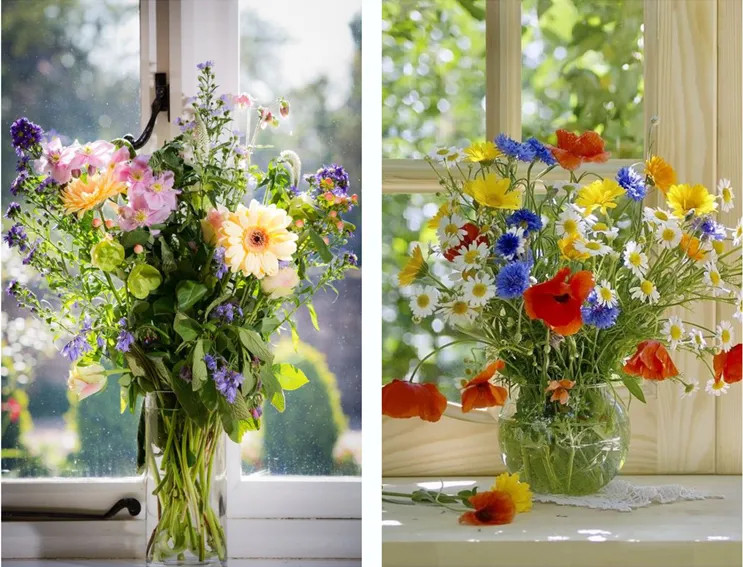 Không cần phải giới hạn bản thân, bạn có thể thoải sức thể hiện tính cách riêng của mình trong việc kết hợp hoa cúc trắng với nhiều màu hoa khác nhau. Hãy để trí tưởng tượng tự do bay bổng trong việc sáng tạo bạn nhé!