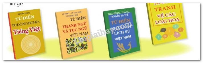 Minh họa các loại từ điển khác nhau