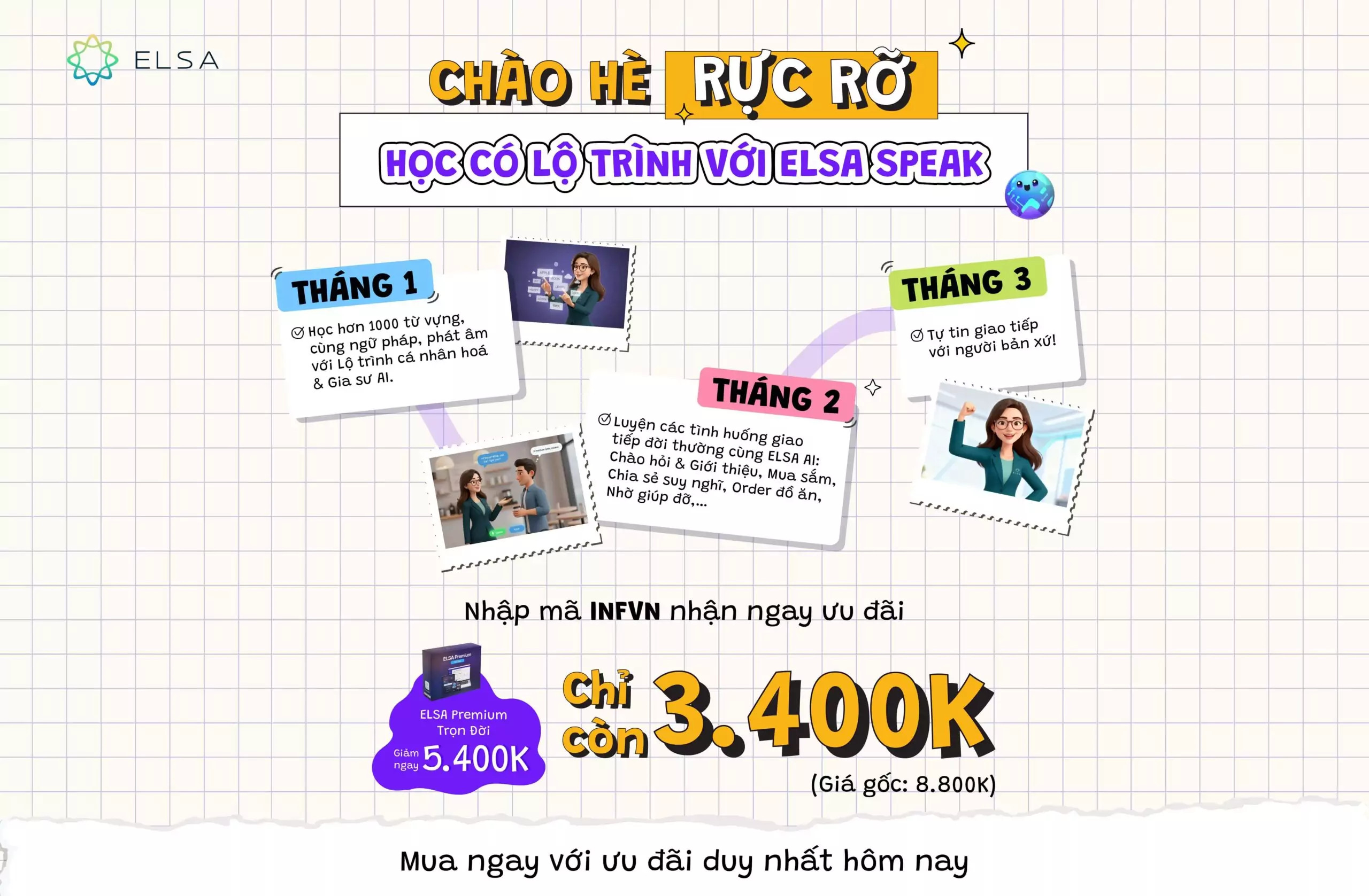 ELSA Premium Trọn Đời