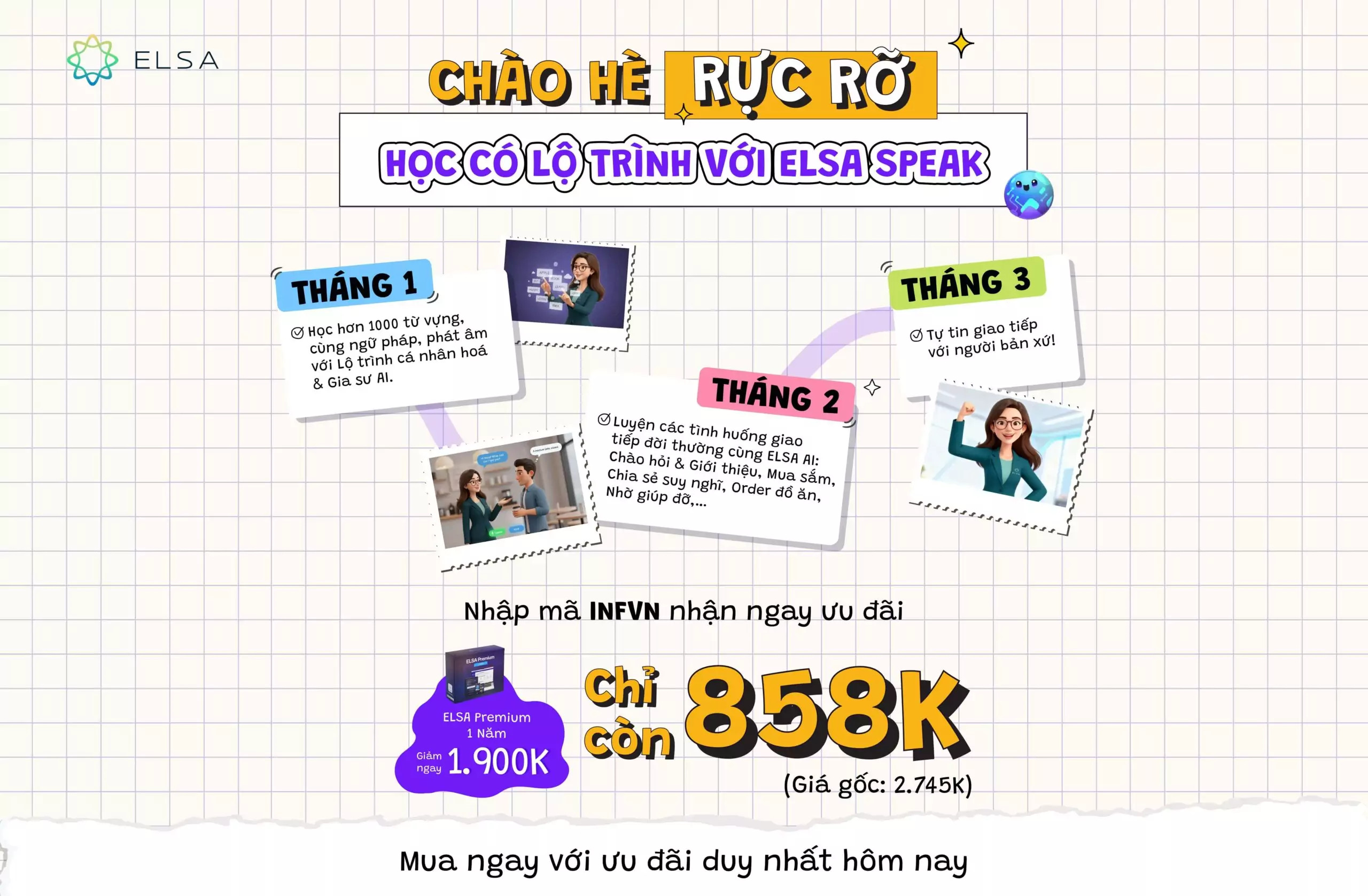 ELSA Premium 1 năm
