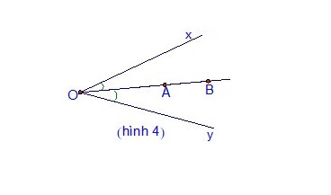 Minh họa chứng minh 3 điểm thẳng hàng bằng tia phân giác